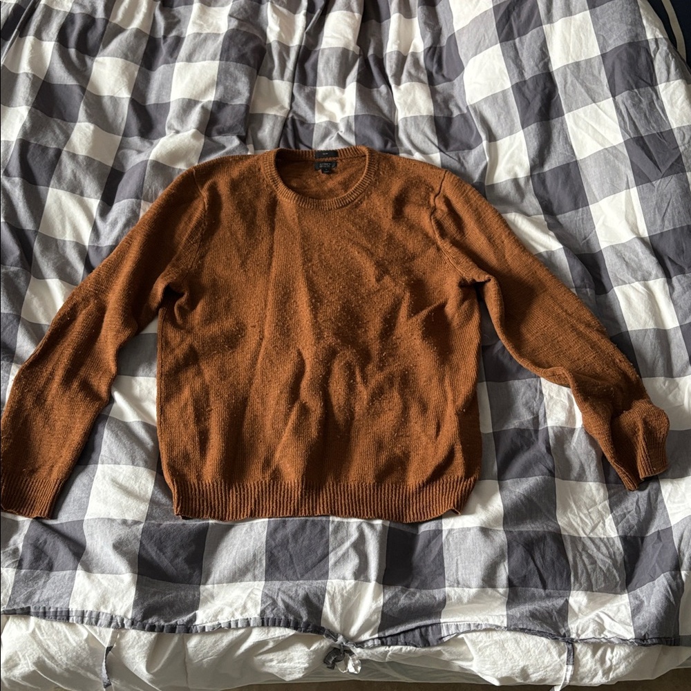 J. Crew Merino Wool Sweater with Elbow Patches - Slim Fit